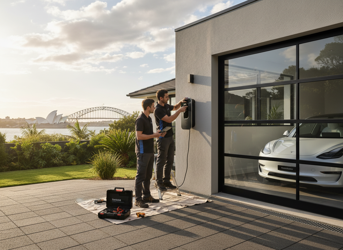 ev charger installation work by EV Charger Installation Sydney in Sydney, New South Wales